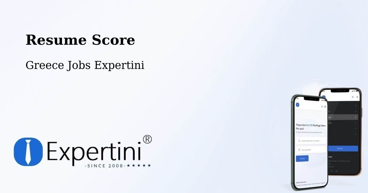 Resume Score & Job Description Match Tool – Dráma - Greece Jobs Expertini